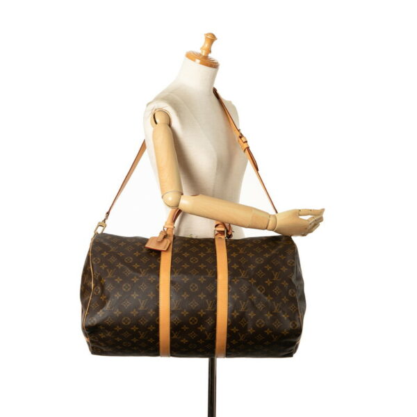 ivcgc1wgpvrn35nf 9 Louis Vuitton Keepall 50 2WAY Shoulder Bag Brown