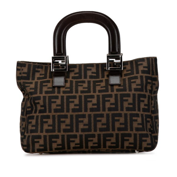 jfkdk6p77nb497rn 1 Fendi Zucca Handbag Brown