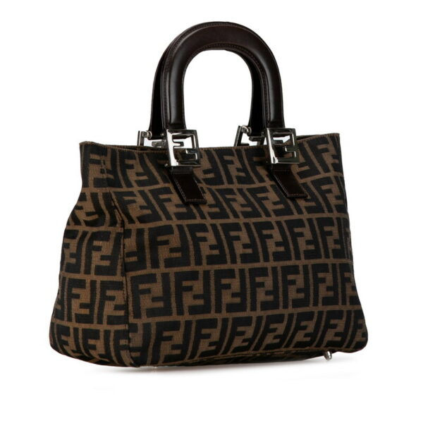 jfkdk6p77nb497rn 2 Fendi Zucca Handbag Brown