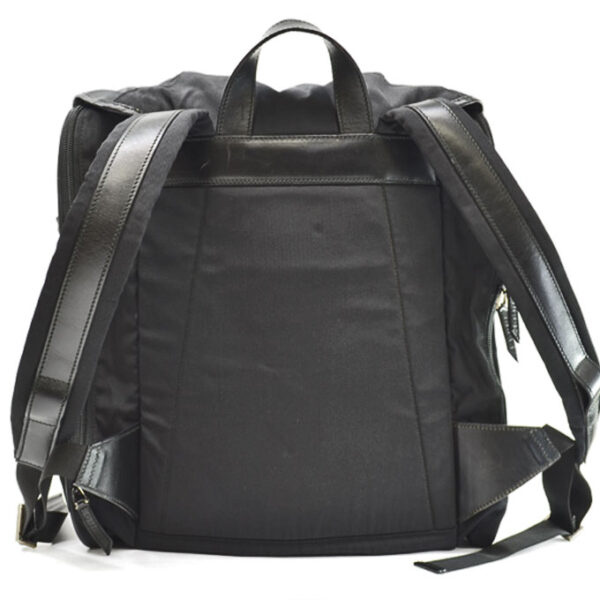 k10013a 2 Gucci Rucksack Nylon Leather Backpack Black