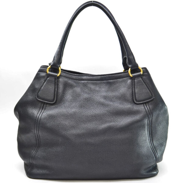 k10066a 2 Prada Leather Shoulder Bag Black