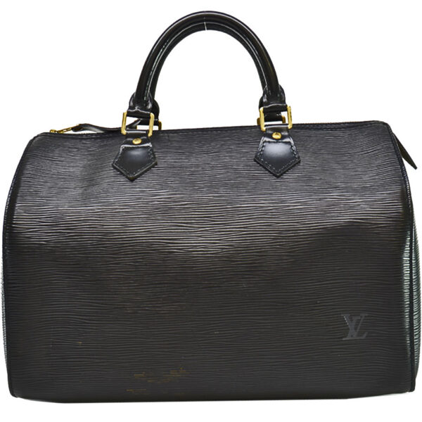 k10237a Louis Vuitton Bag Epi Speedy 30 Noir Leather