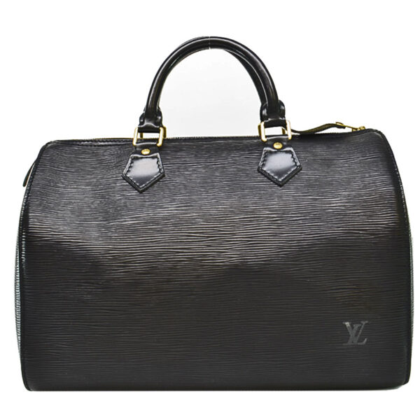 k10237a 1 Louis Vuitton Bag Epi Speedy 30 Noir Leather