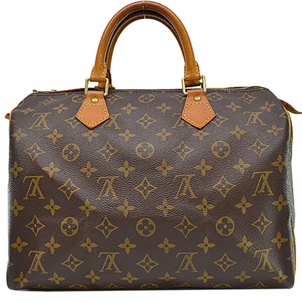 k10244a 1 Louis Vuitton Bag Monogram Speedy 30 Brown Canvas