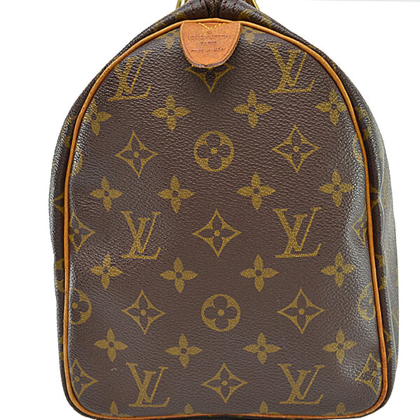 k10244a 3 Louis Vuitton Bag Monogram Speedy 30 Brown Canvas