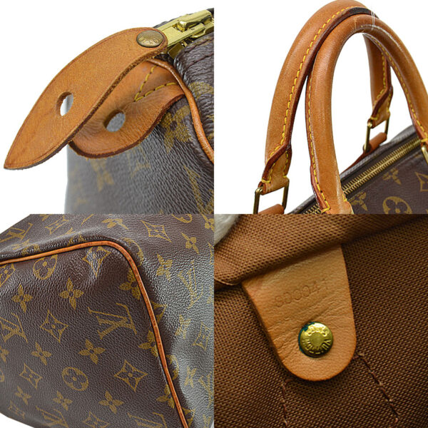 k10244a 4 Louis Vuitton Bag Monogram Speedy 30 Brown Canvas