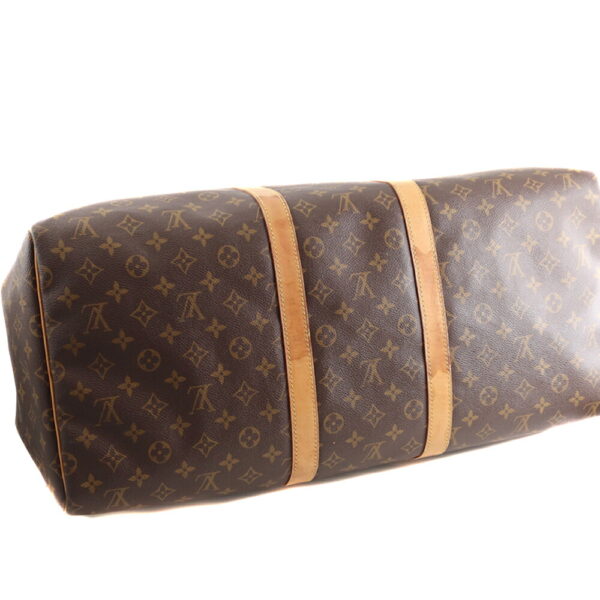 k20 6733 4 Louis Vuitton Keepall 55 Bag Monogram Canvas Brown