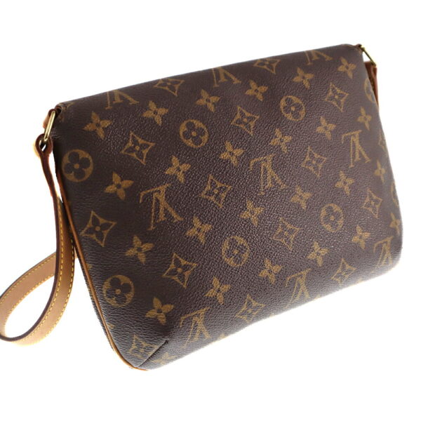 k21 1211 2 Louis Vuitton Musette Tango Shoulder Bag Monogram Canvas Brown