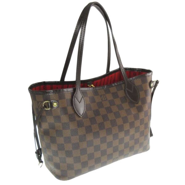 k21 157 1 Louis Vuitton Neverfull PM Tote Bag Damier Canvas Brown