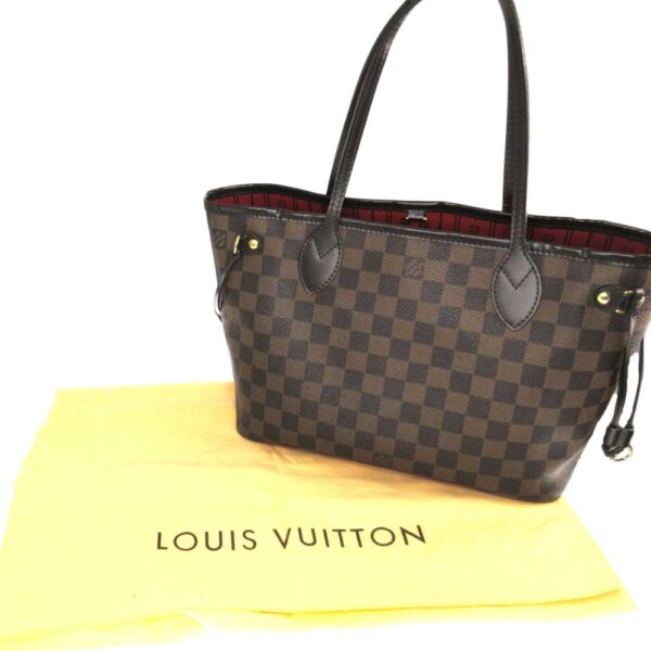 k21 157 14 Louis Vuitton Neverfull PM Tote Bag Damier Canvas Brown