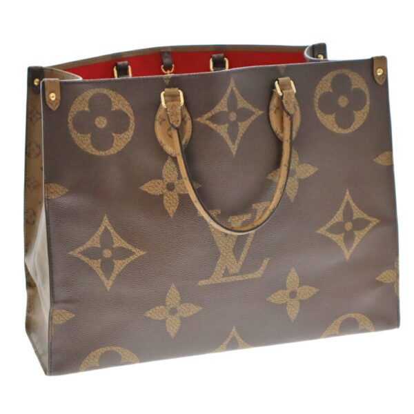 k21 1615 Louis Vuitton On the Go GM 2WAY Tote Bag Monogram Giant Brown