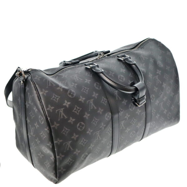 k21 2341 2 Louis Vuitton Keepall Bandouliere 45 Travel Bag Eclipse Black