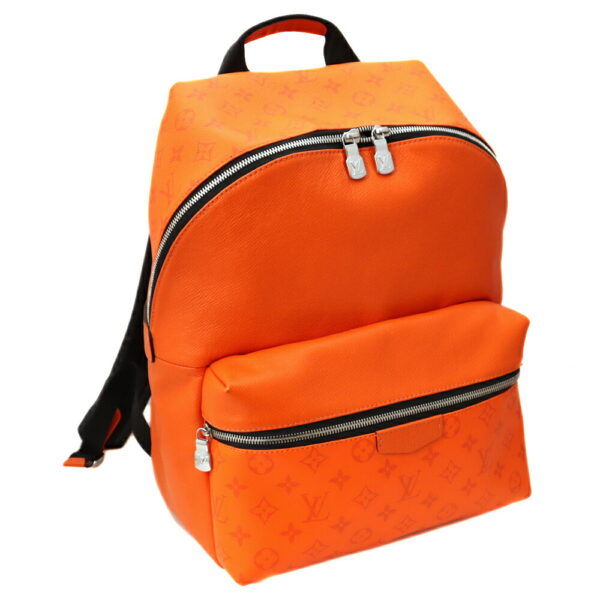 k21 2344 Louis Vuitton Discovery Backpack Monogram Taiga Orange