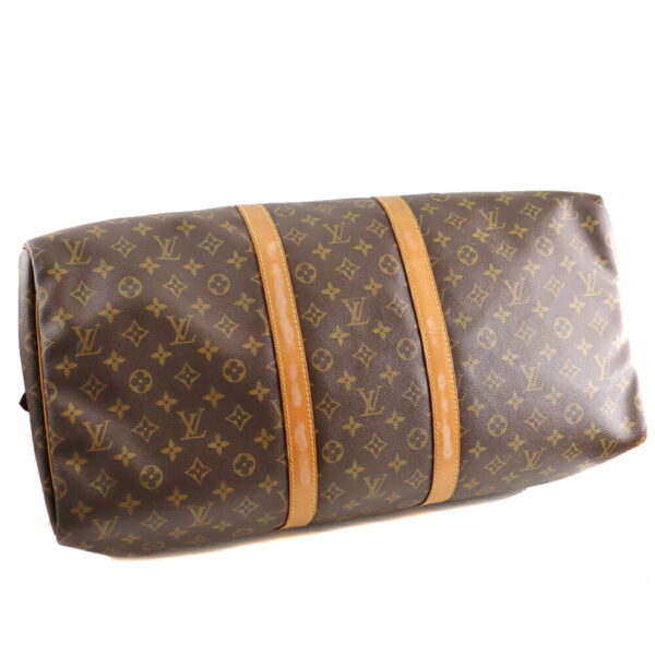 k21 264 8 Louis Vuitton Keepall 55 Bag Monogram Canvas Brown