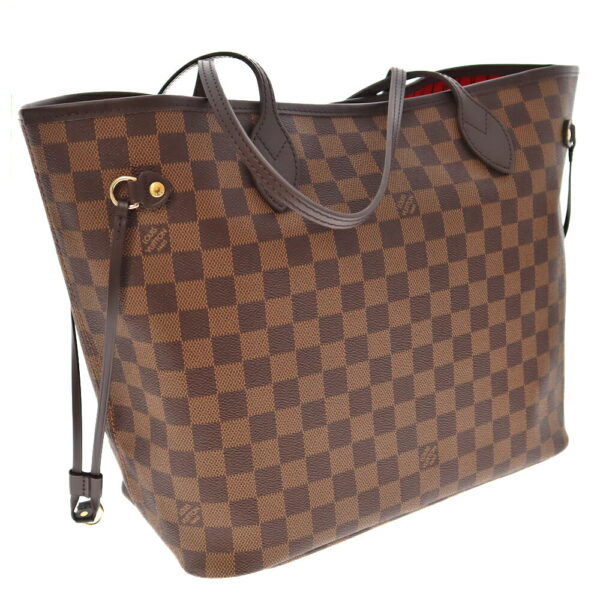 k21 3337 2 Louis Vuitton Neverfull MM Tote Bag Damier Canvas Brown