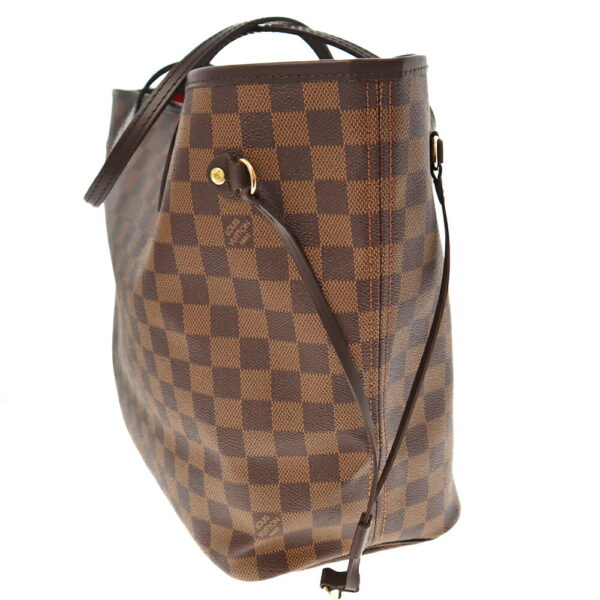 k21 3337 3 Louis Vuitton Neverfull MM Tote Bag Damier Canvas Brown