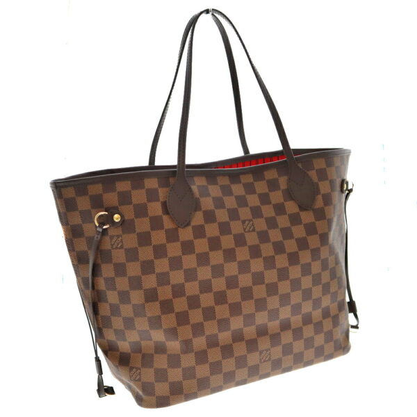 k21 3337 Louis Vuitton Neverfull MM Tote Bag Damier Canvas Brown