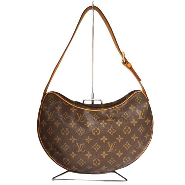 k21 3407 1 Louis Vuitton Croissant MM Shoulder Bag Monogram Canvas Brown