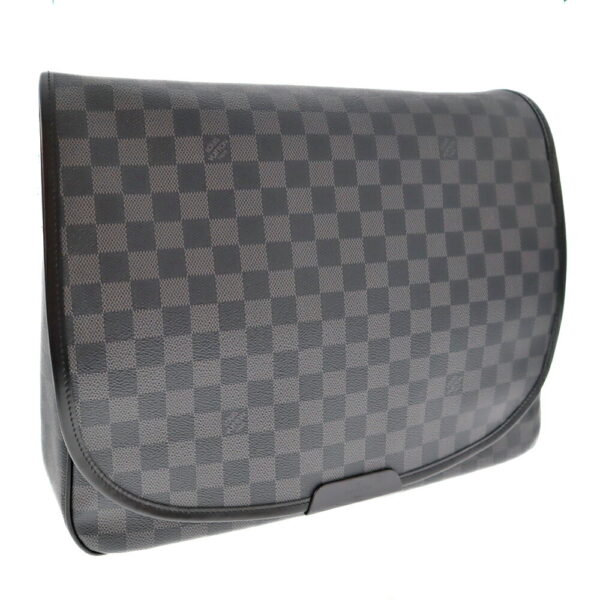 k21 3467 Louis Vuitton Daniel GM Shoulder Bag Damier Graphite Black Gray