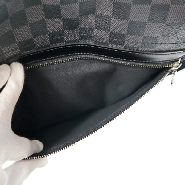 k21 3467 9 Louis Vuitton Daniel GM Shoulder Bag Damier Graphite Black Gray