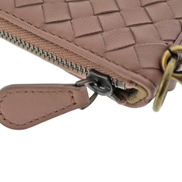 k21 4238 6 Bottega Veneta Chain Shoulder Bag Lamb Leather Pink Beige