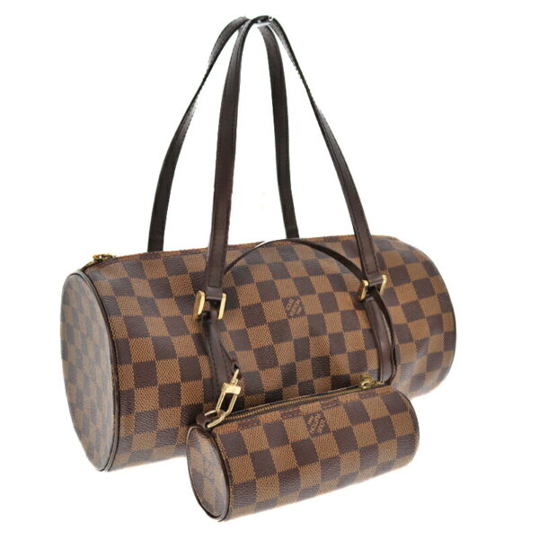 k21 5052 Louis Vuitton Papillon 30 Shoulder Bag Damier Ebene Brown