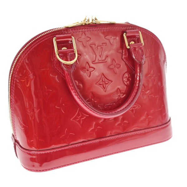 k21 5373 2 Louis Vuitton Alma BB Handbag Monogram Vernis Red