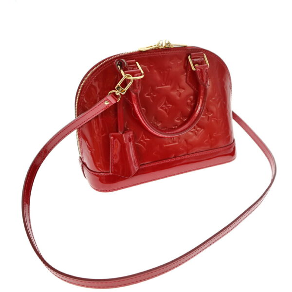 k21 5373 4 Louis Vuitton Alma BB Handbag Monogram Vernis Red