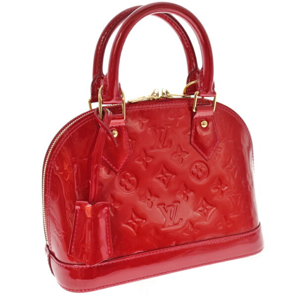 k21 5373 Louis Vuitton Alma BB Handbag Monogram Vernis Red