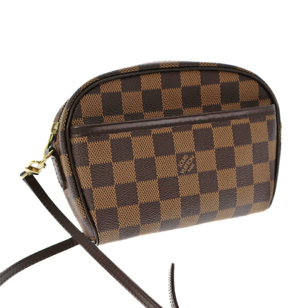 k21 5497 Louis Vuitton Pochette Ipanema Damier Ebene Brown Crossbody Bag