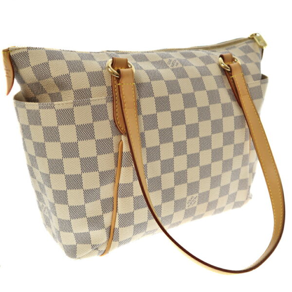 k21 5564 2 Louis Vuitton Totally PM Tote Bag Damier Azur White Gray