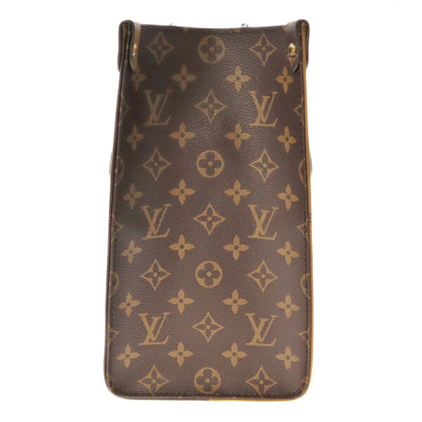 k21 5959 3 Louis Vuitton On the Go MM Tote Bag Monogram Reverse Brown