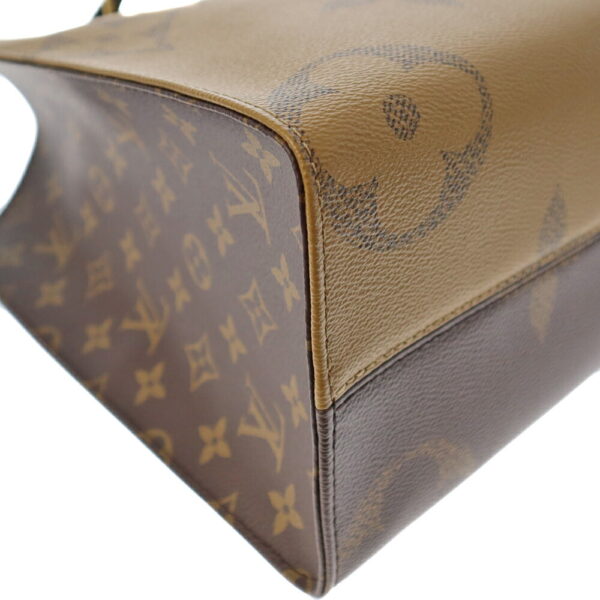 k21 5959 6 Louis Vuitton On the Go MM Tote Bag Monogram Reverse Brown