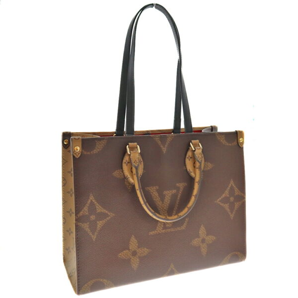 k21 5959 8 Louis Vuitton On the Go MM Tote Bag Monogram Reverse Brown