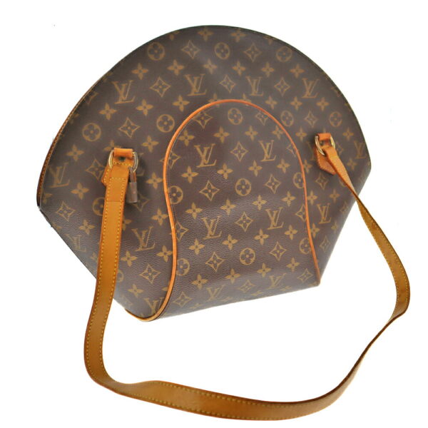 k21 6057 2 Louis Vuitton Ellipse Shopping Shoulder Bag Monogram Canvas Brown