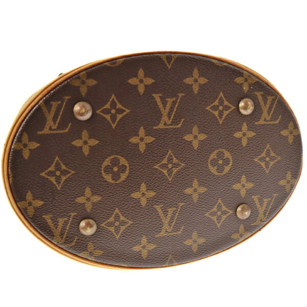 k21 6391 5 Louis Vuitton Bucket PM Shoulder Bag Monogram Canvas Brown