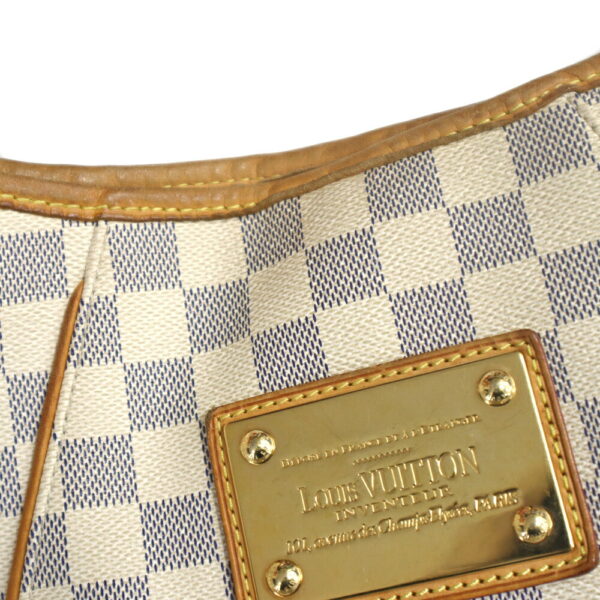 k21 643 16 Louis Vuitton Galliera PM Tote Bag Damier Azur White