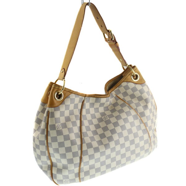 k21 643 2 Louis Vuitton Galliera PM Tote Bag Damier Azur White