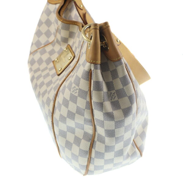 k21 643 3 Louis Vuitton Galliera PM Tote Bag Damier Azur White