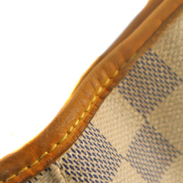 k21 643 5 Louis Vuitton Galliera PM Tote Bag Damier Azur White