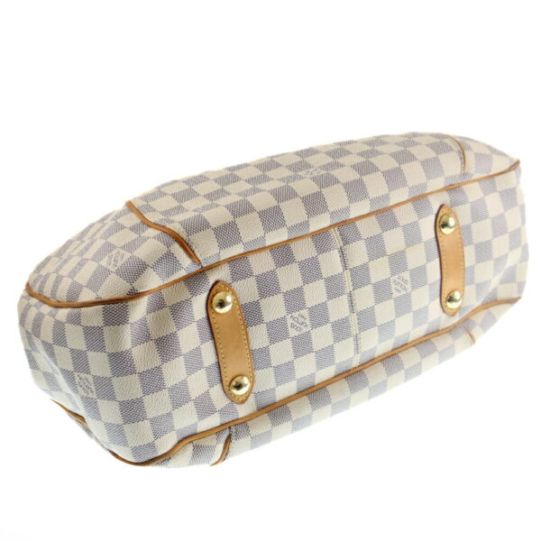 k21 643 8 Louis Vuitton Galliera PM Tote Bag Damier Azur White