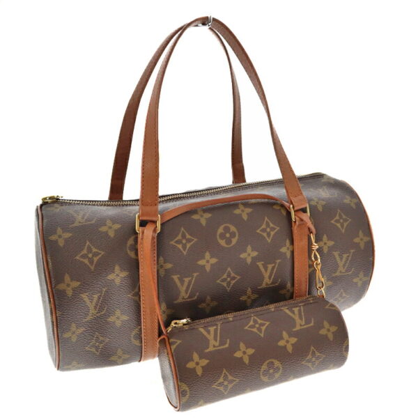 k21 6498 Louis Vuitton Papillon 30 Shoulder Bag Monogram Canvas Brown