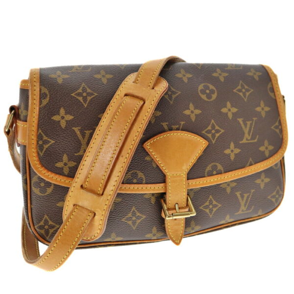 k21 6502 Louis Vuitton Sologne Shoulder Bag Monogram Canvas Brown