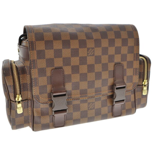 k21 6811 2 Louis Vuitton Reporter Shoulder Bag Damier Ebene Brown