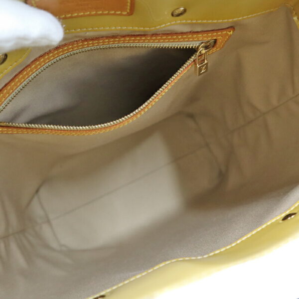 k21 7008 10 Louis Vuitton Lead MM Handbag Monogram Vernis Beige Yellow