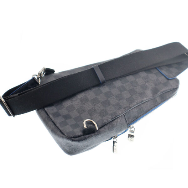 k21 812 2 Louis Vuitton Ave Sling Bag Damier Graphite Black