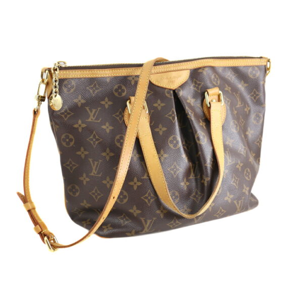 k21 833 Louis Vuitton Palermo PM Handbag Monogram Canvas Brown