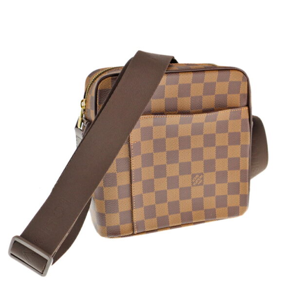 k21 867 Louis Vuitton Olaf PM Crossbody Bag Damier Canvas Brown