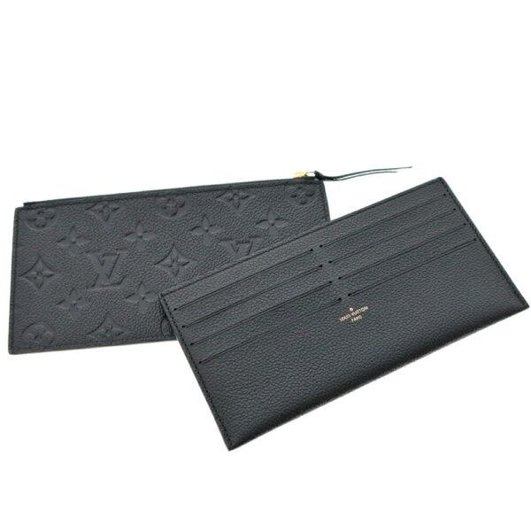 k22 180 11 Louis Vuitton Pochette Felicie Chain Wallet Empreinte Leather Black