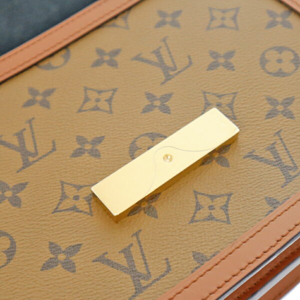 k22 2012 9 Louis Vuitton Dauphine MM Shoulder Bag Reverse Brown